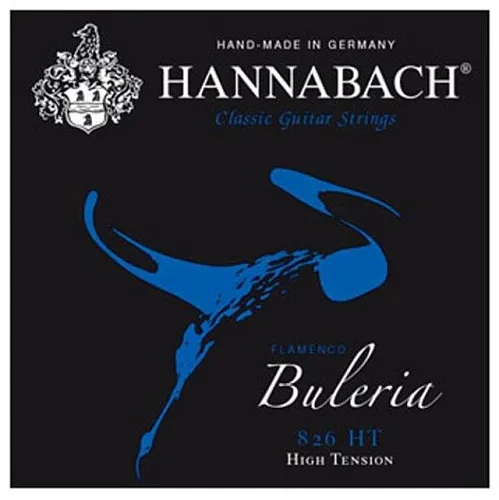 Hannabach 826HT Blue Buleria Flamenco Комплект струн для классической гитары сильного натяжения. 