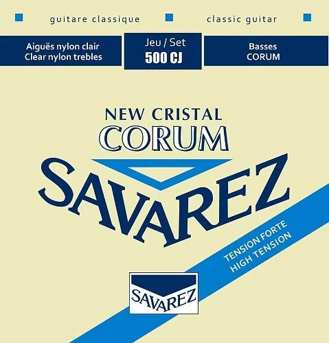 Savarez 500CJ New Cristal Corum Комплект струн для классической гитары сильного натяжения.